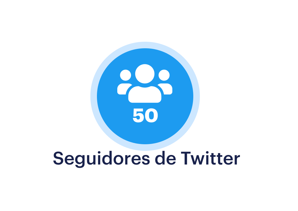 50 seguidores de Twitter